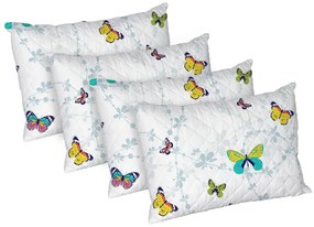 Set 4 perne Papillons, microfibra matlasata Alcam, 50x70 cm