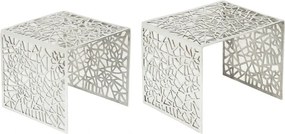 Set de 2 masute de cafea din aluminiu Abstract A-38965 VC