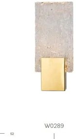 Aplica de perete LED design modern VETRO auriu W0289 MX