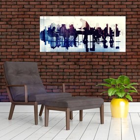 Tablou cu muzicieni (120x50 cm)