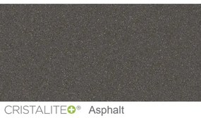 Chiuveta bucatarie Schock Ronda D-100XL Cristalite Asphalt, granit, reversibila, montare pe blat 78 x 50 cm