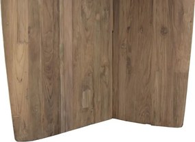 Masă dining dreptunghiulara din lemn de tec reciclat, finisaj natur, "Grand Loft"