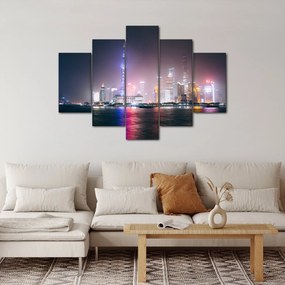 Tabloul Shangai nocturn (150x105 cm)