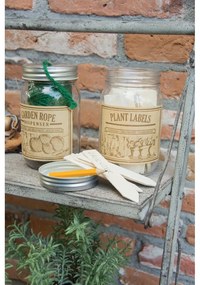 Set borcan și 40 de etichete pentru plante Esschert Design Heal, 400 ml