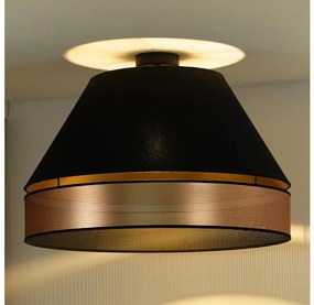 Lustră aplicată Duolla COPPER SHINY 1xE27/15W/230V negru/cupru