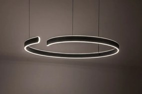 Lustra LED suspendata stil circular Silnora 76cm