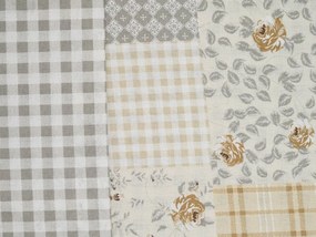 Lenjerie de pat din bumbac Renforce PATCHWORK bej Dimensiune lenjerie de pat: 70 x 90 cm | 140 x 200 cm