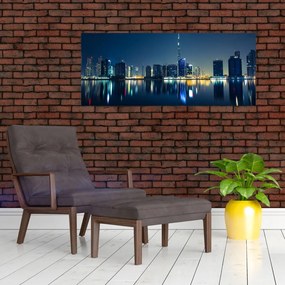 Tablou cu orașul nocturn (120x50 cm)