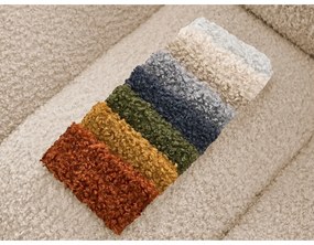 Canapea maro deschis cu tapițerie din țesătură bouclé 232 cm Hippolyte – Bobochic Paris