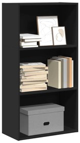 vidaXL Bibliotecă, negru, 60x30x114 cm, lemn prelucrat