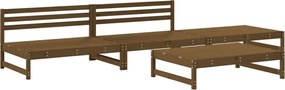 vidaXL Set mobilier pentru grădină 4 piese, maro miere, lemn masiv pin