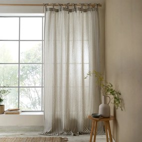 Draperie gri 140x183 cm Zanzibar Woven Stripe – Pineapple Elephant