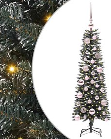 vidaXL Brad de Crăciun artificial Verde 120 cm PVC și Plastic și Oțel