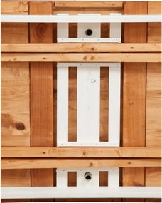 Masa extensibila, L160(290) 90 H80 cm, alb antic nuc antichizat, lemn masiv