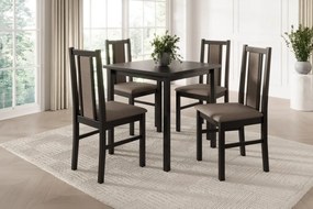 Scaun tapitat, din lemn, Vos XIV, ADRK Furniture (Culoare: Sonoma / Opium 85)