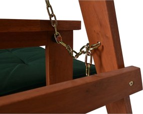 Balansoar de grădină verde/ din lemn Vegas Lux - Rojaplast