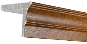 Sina perdea tavan din pvc, 2 canale,  lemn , cu toate accesoriile incluse - 500 cm