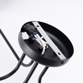 Lustră aplicată Sollux SL.1446 VECTOR 4xE27/15W/230V negru