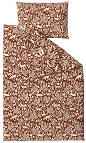 Lenjerie de pat din microfibra FOREST ANIMALS maro Dimensiune lenjerie de pat: 70 x 90 cm | 140 x 220 cm