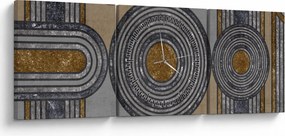 Tablou - Modele decorative (cu ceas) (90x30 cm)