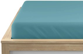 Cearsaf cu elastic din microfibra petrol 180 x 200 cm