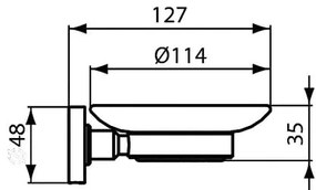 Savoniera cu suport Ideal Standard IOM, negru mat - A9122XG