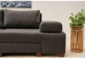 Canapea extensibilă Perenilla L (antracit + Nuc). 1107009