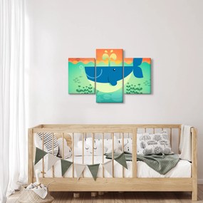 Tablou - Balena veselă (90x60 cm)