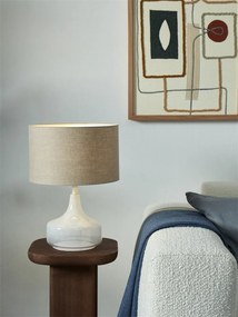 Veioza/ Lampa de masa decorativa Reykjavik alb/ in inchis