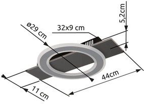 Plafoniera LED design decorativ JAYDEN 18W