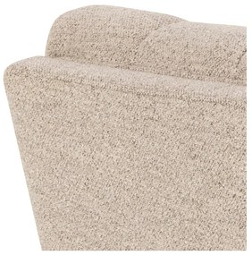 Canapea bej cu tapițerie din țesătură bouclé 218 cm Tampa – Actona