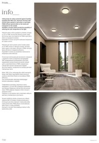 Plafonieră LED Redo 01-3728 FRISBI LED/18W/230V 3000/4000K IP44 crom