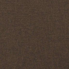 Cadru de pat, maro inchis, 140x200 cm, material textil Maro inchis, 25 cm, 140 x 200 cm