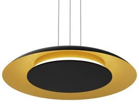 Pendul LED pe cablu PIATTINO LED/30W/230V 2700/3200/4000K Ø 40 cm negru/auriu
