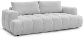 Canapea gri deschis extensibilă/cu spațiu de depozitare 251 cm Fuji – Bobochic Paris