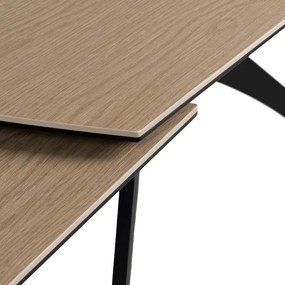 Masă de dining extensibilă cu blat suplimentar 90x180 cm Rocía – Ixia