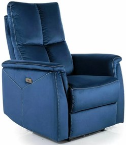 Fotoliu recliner Neptun velvet bleumarin Blu86