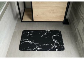 AQUALINE PCD011 covor de baie 50 x 80 cm,negru/marmură