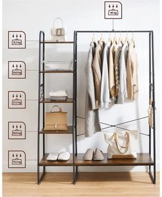 Cuier de podea LINEA, maro/negru