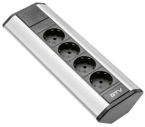 PRIZA DE COLT CU 4 IESIRI, ARGINTIE AE-PBKT4S-80