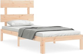 vidaXL Cadru de pat fără saltea, 90x200 cm, lemn masiv pin