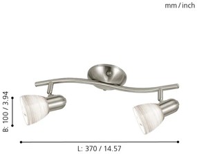 EGLO 88473 - Lampa spot DAKAR 1 2xE14/40W