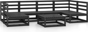 vidaXL Set mobilier de grădină, 7 piese, lemn masiv de pin