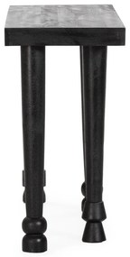 Masă consolă neagră din lemn de mango 40x130 cm Inaya – MOME