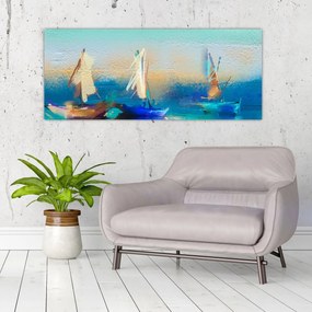 Tablou - Peisaj pictură, pictură (120x50 cm)