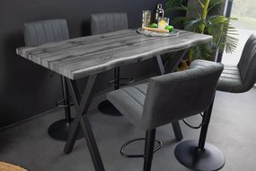 Masa de bar design industrial WILD 120cm, gri
