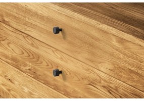 Comodă joasă din lemn de stejar 100x90 cm Retro - The Beds