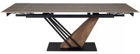 Masă de bucătărie Michel II 160 x 90 cm, stejar / negru