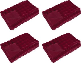 vidaXL Pătură din de iepure artificial antiderapantă Olite 4 pcs