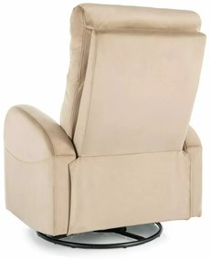 Fotoliu recliner Olimp velvet bej Blu28